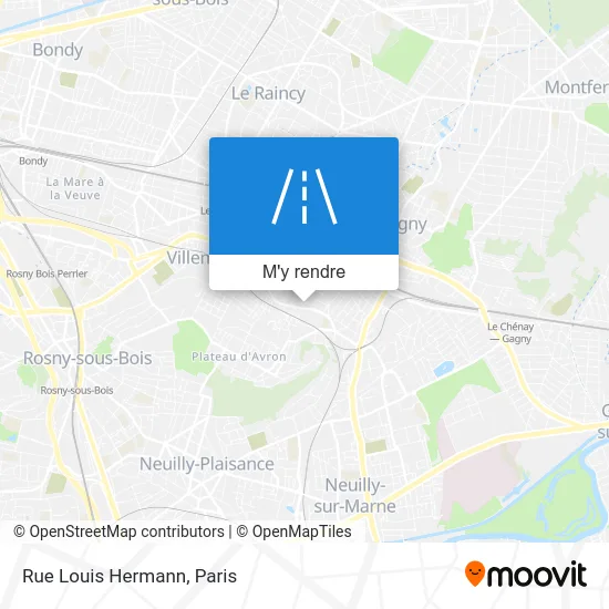 Rue Louis Hermann plan