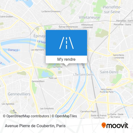 Avenue Pierre de Coubertin plan