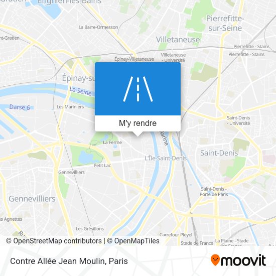 Contre Allée Jean Moulin plan