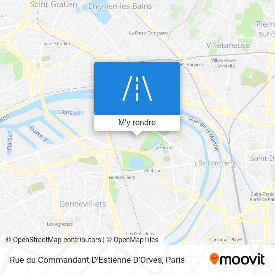 Rue du Commandant D'Estienne D'Orves plan