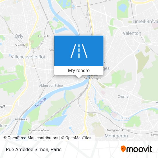 Rue Amédée Simon plan