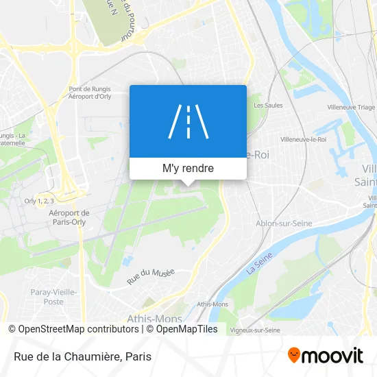 Rue de la Chaumière plan