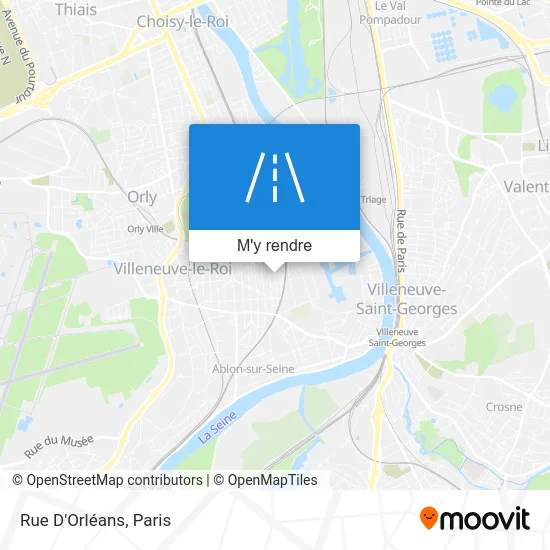 Rue D'Orléans plan
