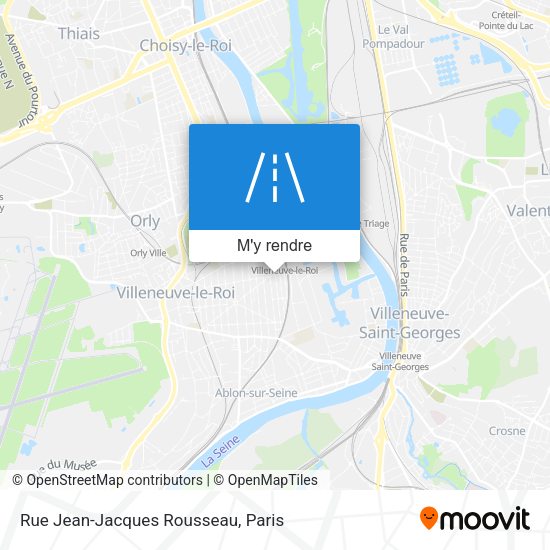 Rue Jean-Jacques Rousseau plan