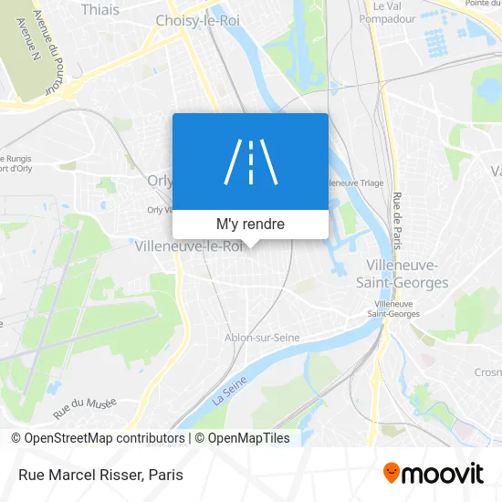 Rue Marcel Risser plan