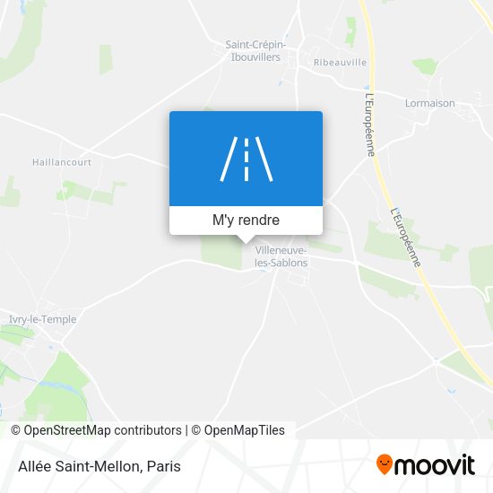 Allée Saint-Mellon plan