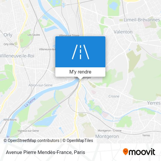 Avenue Pierre Mendès-France plan