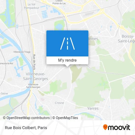 Rue Bois Colbert plan