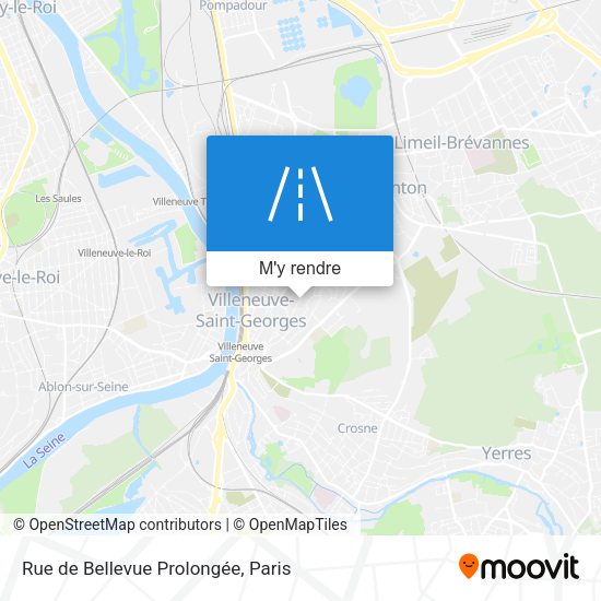 Rue de Bellevue Prolongée plan