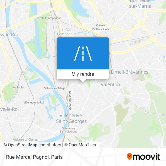 Rue Marcel Pagnol plan