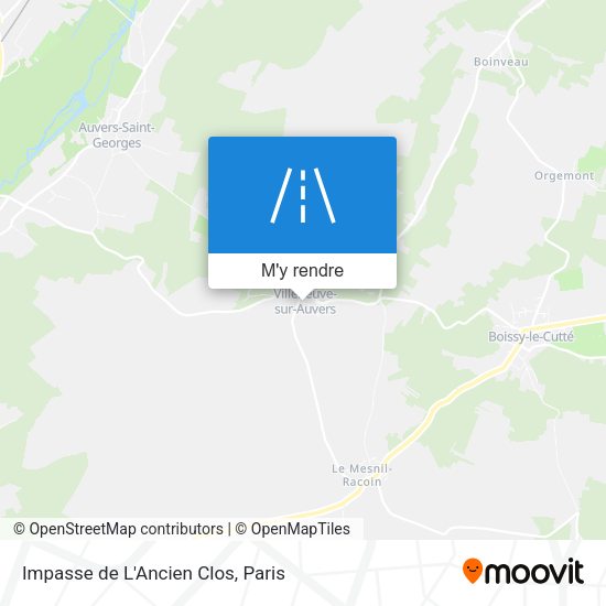 Impasse de L'Ancien Clos plan