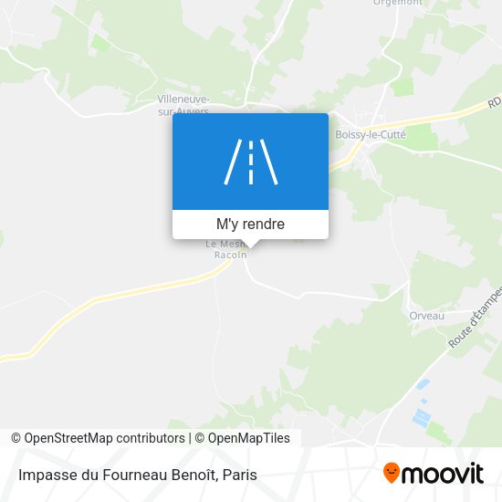 Impasse du Fourneau Benoît plan