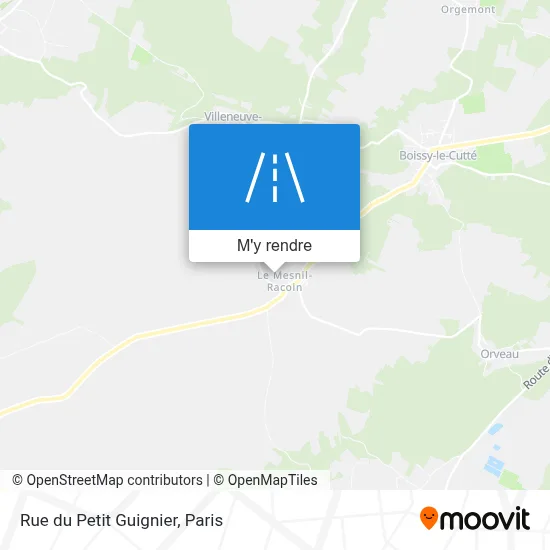 Rue du Petit Guignier plan