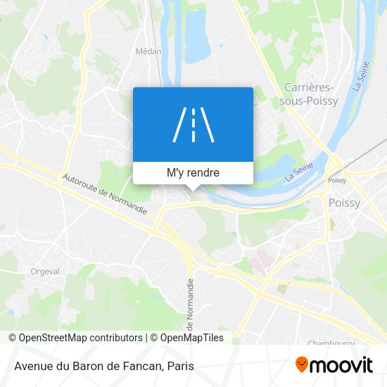 Avenue du Baron de Fancan plan