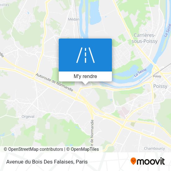 Avenue du Bois Des Falaises plan