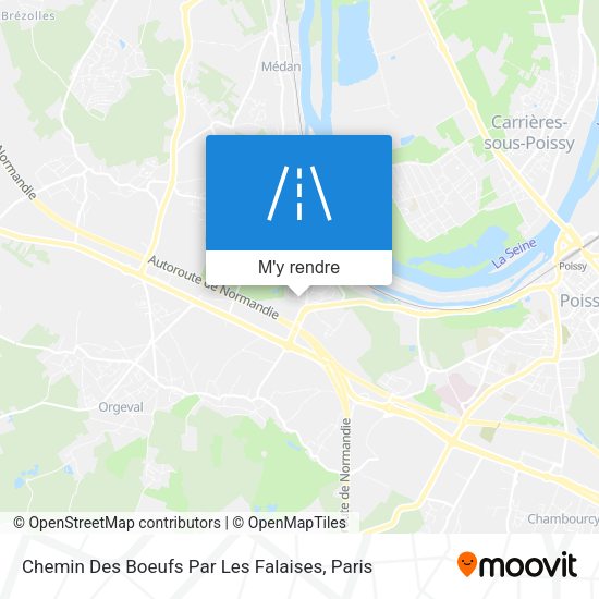 Chemin Des Boeufs Par Les Falaises plan