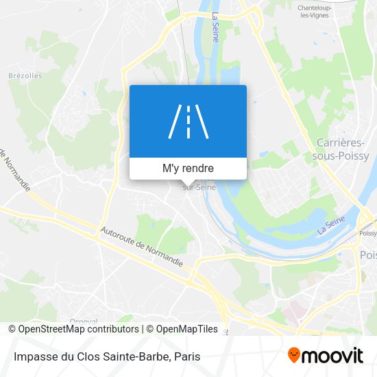 Impasse du Clos Sainte-Barbe plan
