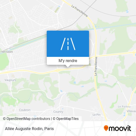 Allée Auguste Rodin plan