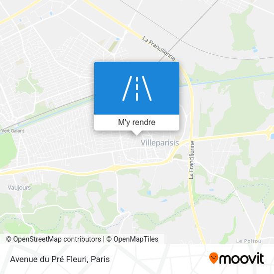 Avenue du Pré Fleuri plan