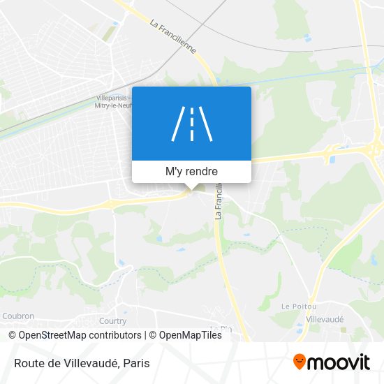Route de Villevaudé plan