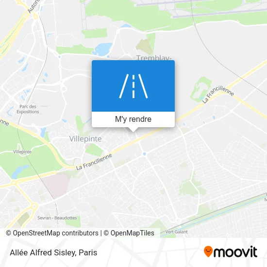 Allée Alfred Sisley plan