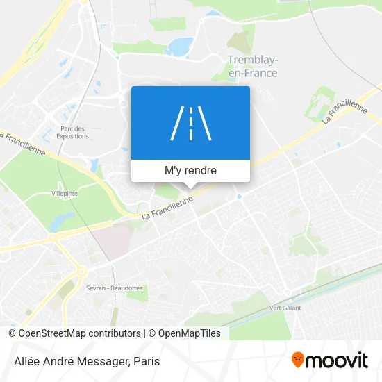Allée André Messager plan
