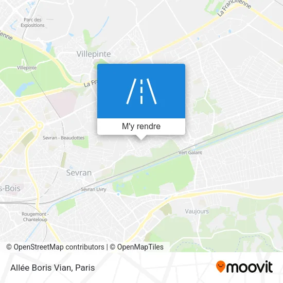 Allée Boris Vian plan