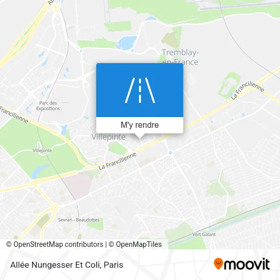 Allée Nungesser Et Coli plan