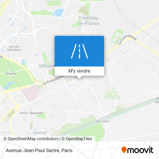 Avenue Jean-Paul Sartre plan