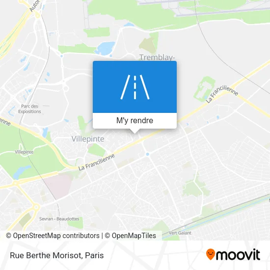 Rue Berthe Morisot plan