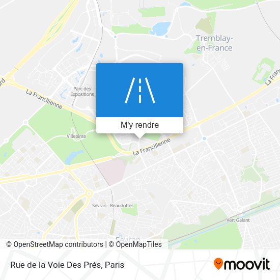 Rue de la Voie Des Prés plan