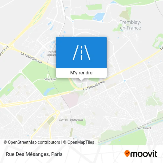 Rue Des Mésanges plan