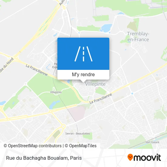 Rue du Bachagha Boualam plan