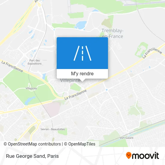 Rue George Sand plan