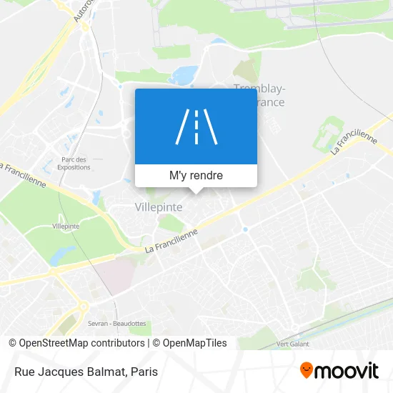 Rue Jacques Balmat plan