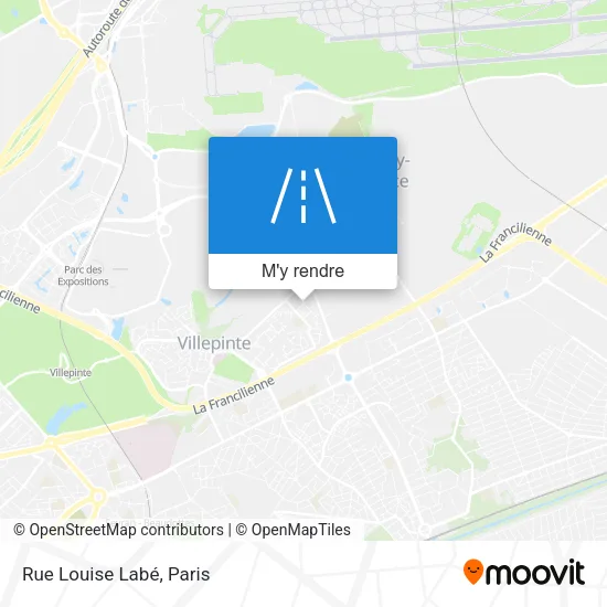 Rue Louise Labé plan