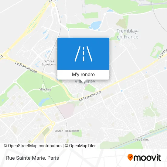 Rue Sainte-Marie plan