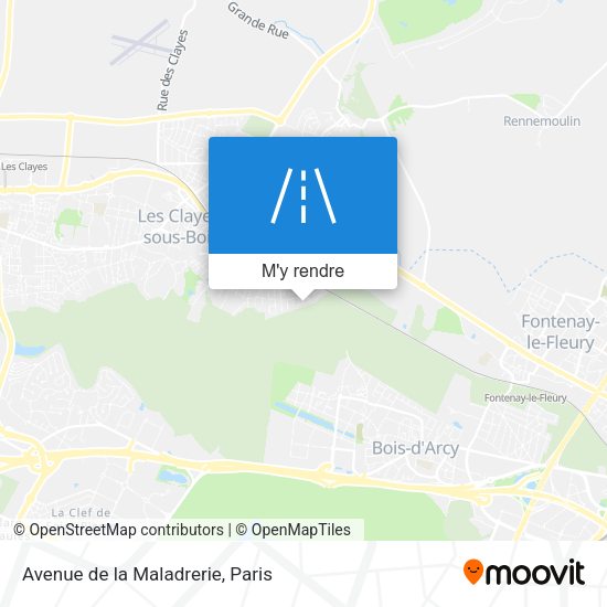 Avenue de la Maladrerie plan