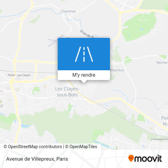 Avenue de Villepreux plan
