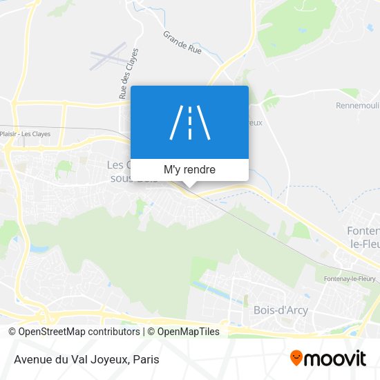 Avenue du Val Joyeux plan