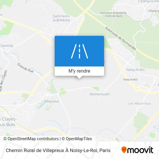 Chemin Rural de Villepreux À Noisy-Le-Roi plan