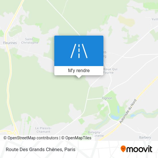 Route Des Grands Chênes plan