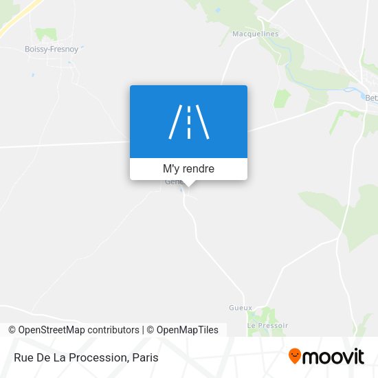 Rue De La Procession plan