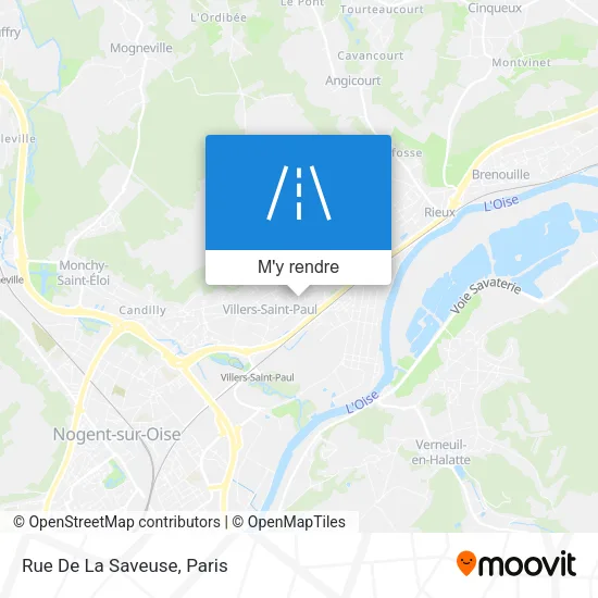 Rue De La Saveuse plan