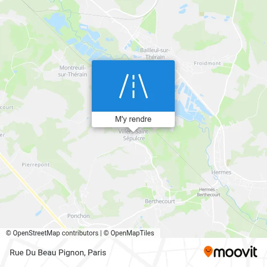 Rue Du Beau Pignon plan