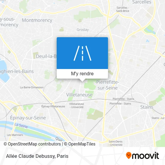 Allée Claude Debussy plan
