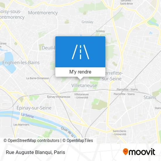 Rue Auguste Blanqui plan