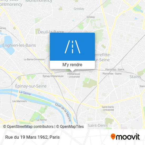 Rue du 19 Mars 1962 plan