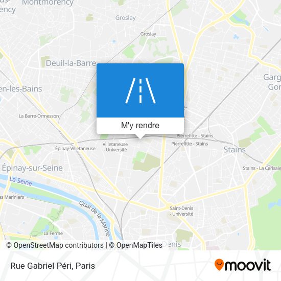Rue Gabriel Péri plan