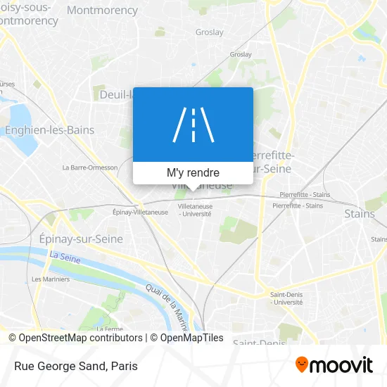 Rue George Sand plan